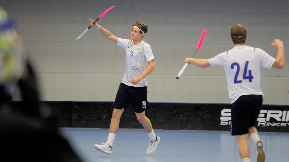 Gabriel Kohonen blev tvåmålsskytt för Rig Umeå mot Storvreta i den första gruppspelsmatchen iav Innebandyfesten i IFU Arena.