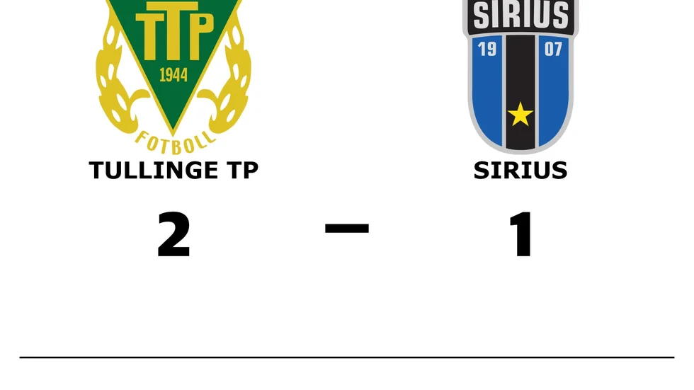 Tullinge Triangel Pojkar FK vann mot IK Sirius FK