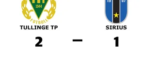 Sirius förlorade borta mot Tullinge TP