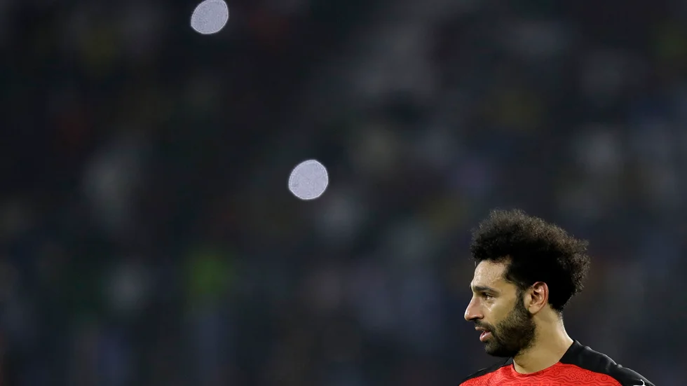 Mohamed Salah deppar efter att Egypten missat VM. Arkivbild.