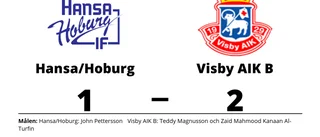 Visby AIK B avgjorde mot Hansa/Hoburg efter paus