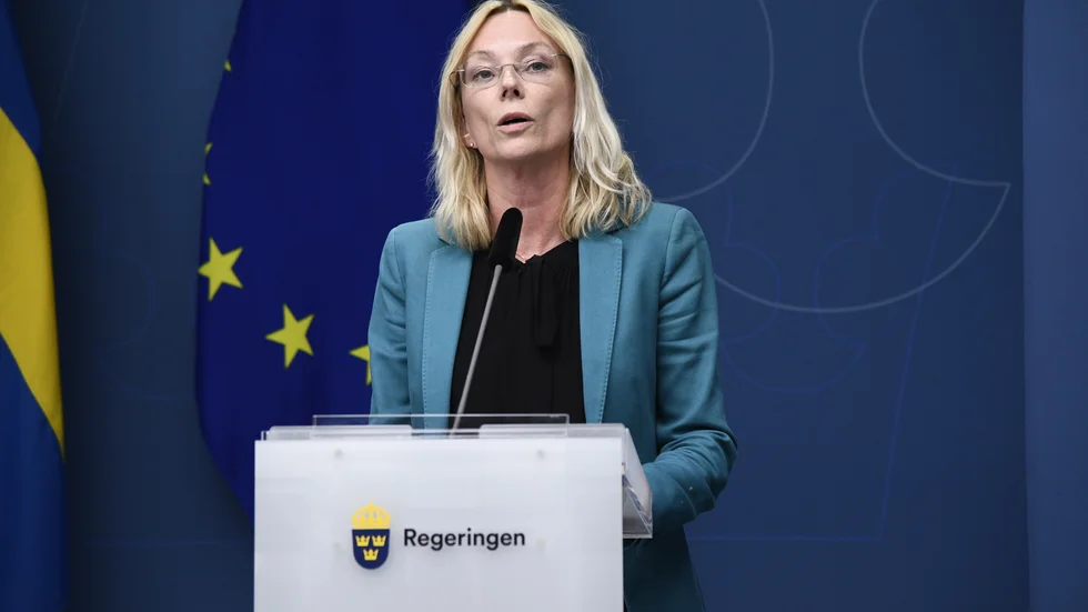 Riksgäldsdirektör Karolina Ekholm noterar att stigande räntor har förvärrat likviditetsproblemen på den svenska marknaden för statsobligationer.