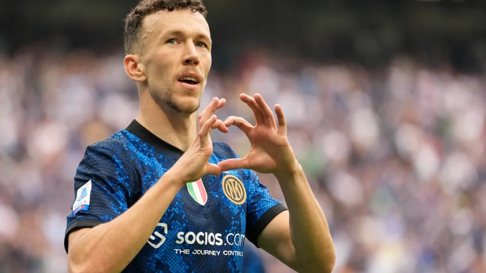 Ivan Perisic lämnar Italien och Inter för England och Tottenham. Arkivbild.
