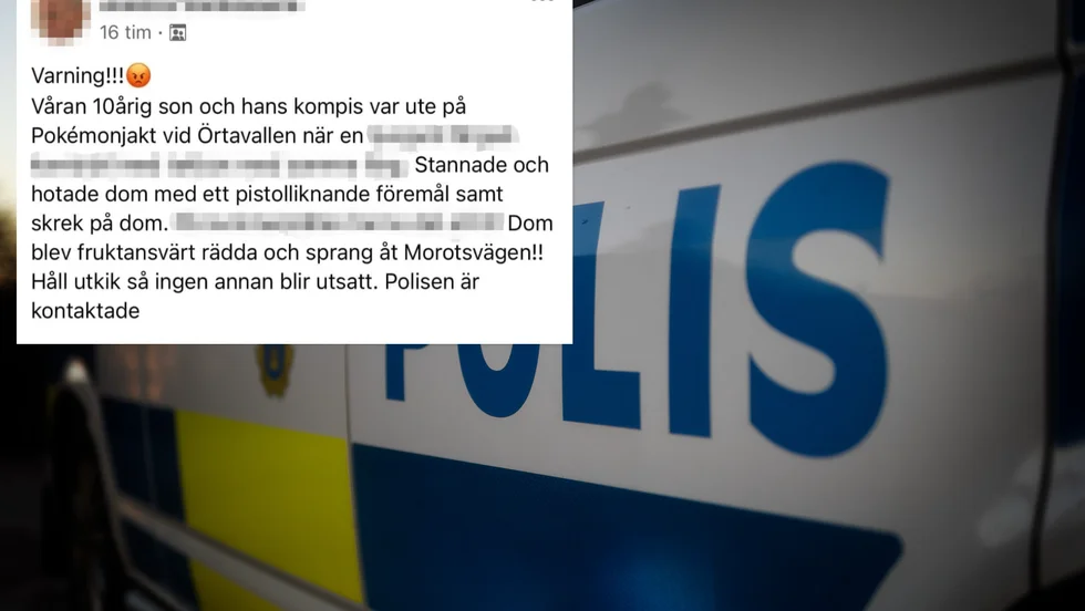 Under skärtorsdagen fick polisen in en anmälan om grovt olaga hot i Sävast. Föräldrarna gick ut i sociala medier och varnade efter händelsen. 