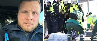 Polisen David blåslagen i upploppen – nu är han redo om det smäller igen i Östergötland: "Fanns ingen rädsla att dö"