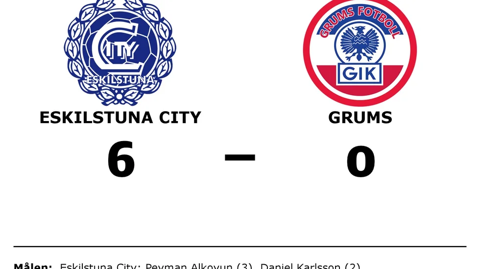 Eskilstuna City FK vann mot Grums IK