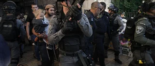 Oroligt när polis stoppade marsch i Jerusalem