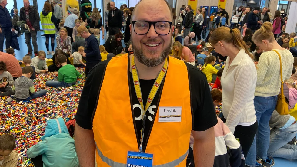 Fredrik Novak är projektledare för Klossfestivalen. Bilden är från 2022 års festival.