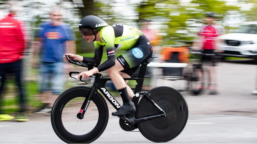 Maifs tempospecialist Jacob Ahlsson spurtade hem segern i Göteborgs GP. Enligt honom själv var det lagets insats som gav segern. 