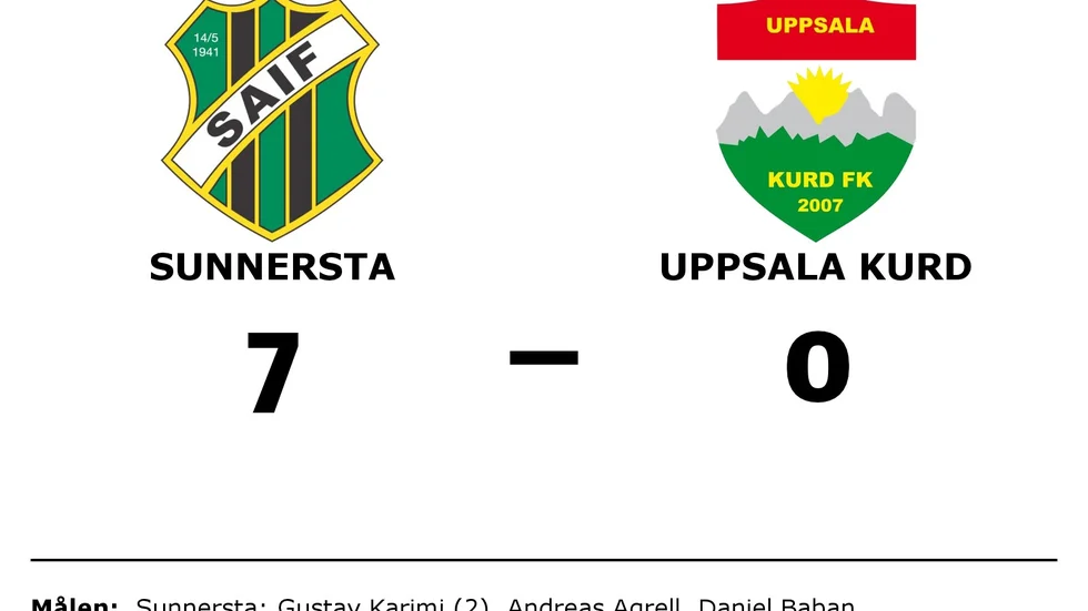 Sunnersta AIF vann mot Uppsala-Kurd FK