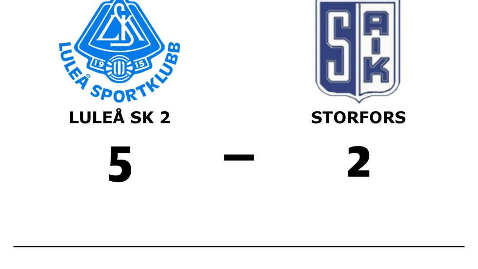 Luleå SK 2 vann mot Storfors AIK 2