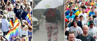 Dystert besked inför helgens event – meteorologen meddelar: "Kan bli plaskigt"