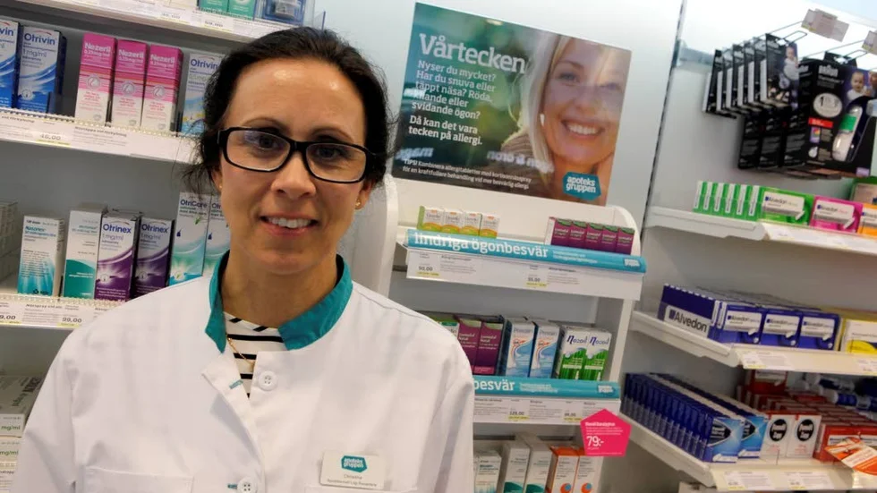Christina Norrby, butikschef på Apoteksgruppen Visborg.