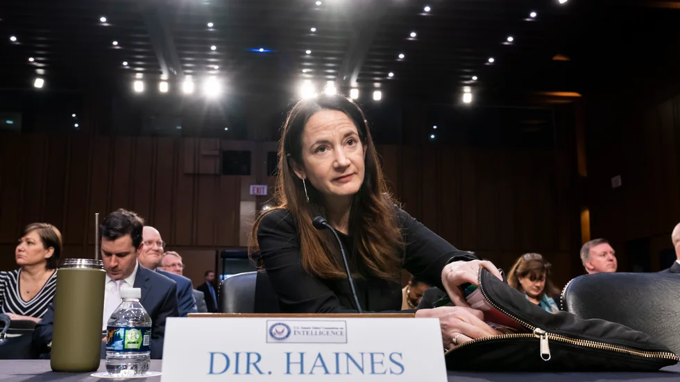 USA:s underrättelsechef Avril Haines talar till senatens underrättelseutskott under tisdagen.