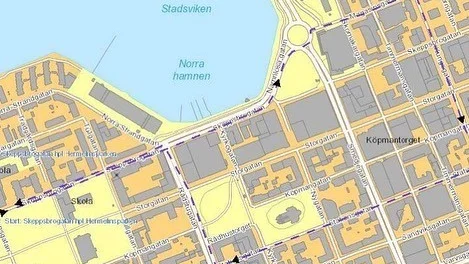 Kortegens väg i Luleå.