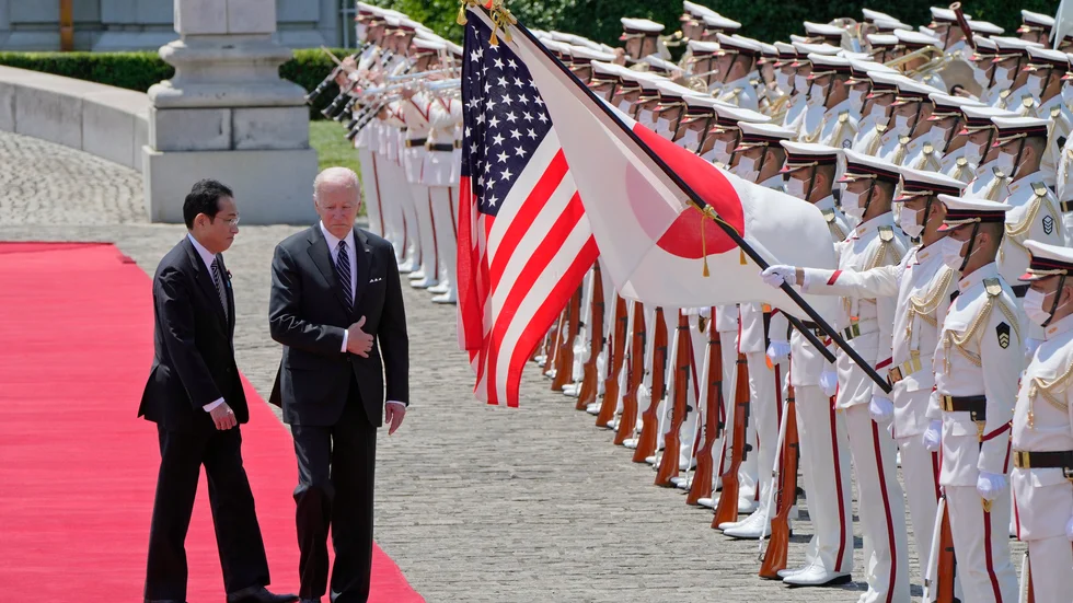 Japans premiärminister Fumio Kishida tog emot USA:s president Joe Biden vid hans besök i Tokyo i maj, då det nya handelssamarbetet IPEF lanserades.