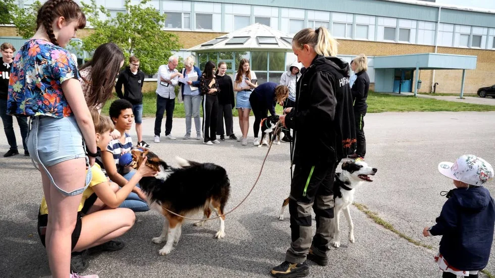 Maria Eriksson berättade om djurutbildningarna på Gotland Grönt centrum.