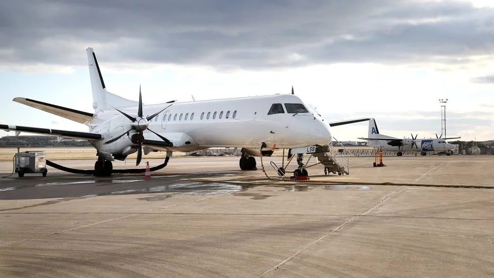 ÖKAR. Antalet flygresenärer till och från Visby flygplats ökade under januari.