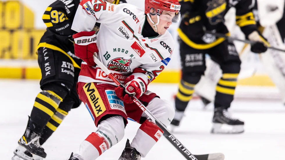Helmer Styf har de två senaste säsongerna fått känna på A-lagsspel med Modo.