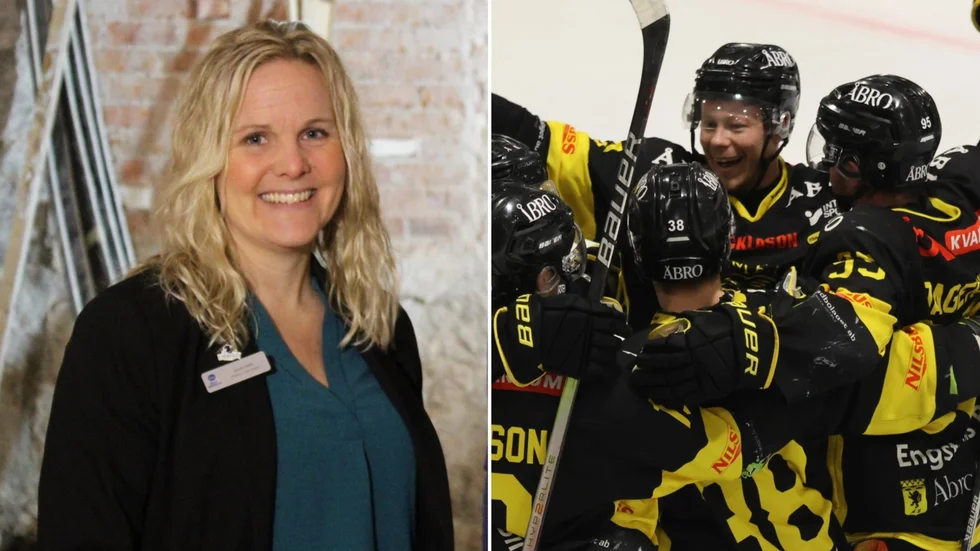 Martina Andersson på Vimmerby Stadshotell berättar att 40 företag bidragit till att stärka VH:s ekonomi.