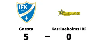 Seger till Gnesta efter walk over från Katrineholms IBF