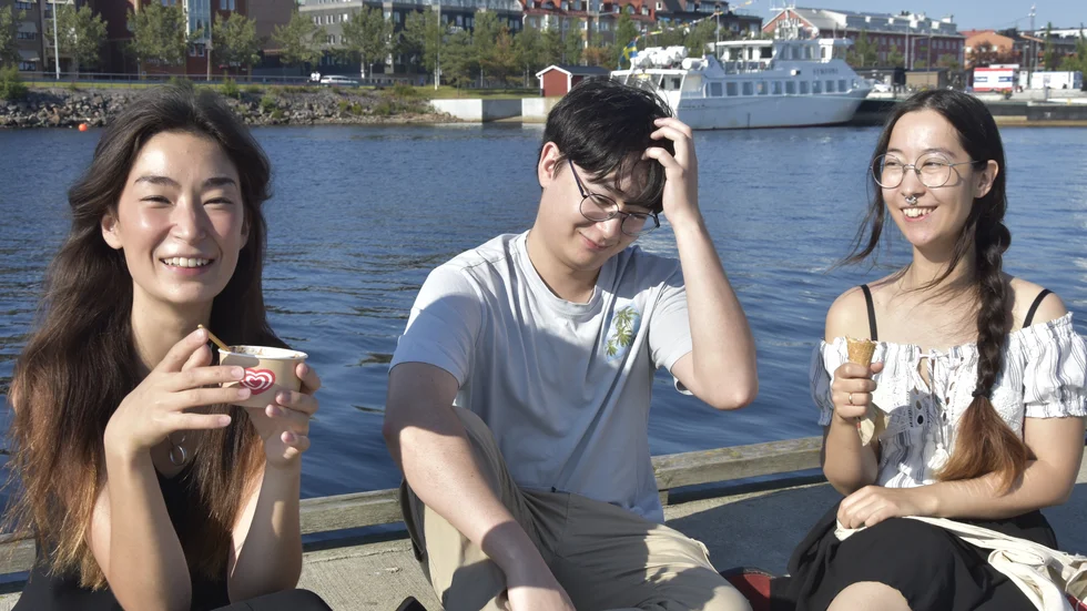 Alma, Johannes och Amanda Sundström.