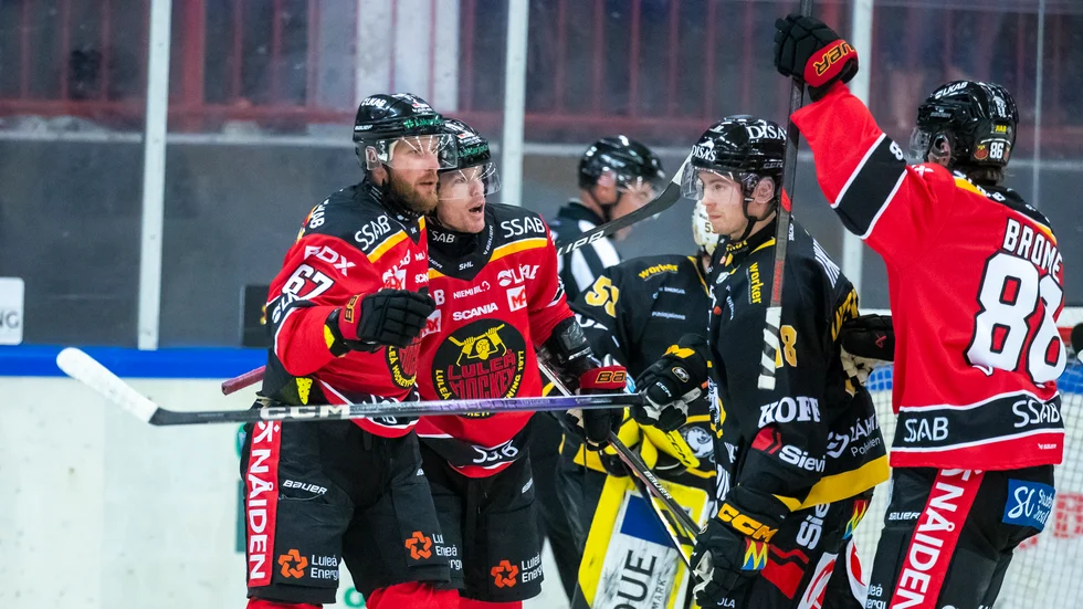 Mathias Bromé gjorde sitt första mål i Luleåtröjan när han satte 1-0 i den första perioden.