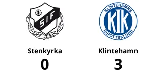Klintehamn segrade mot Stenkyrka på bortaplan