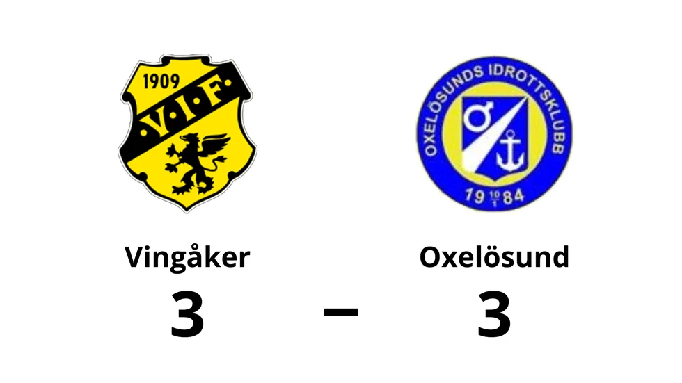 Vingåkers IF spelade lika mot Oxelösunds IK
