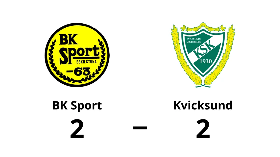 BK Sport spelade lika mot Kvicksunds SK