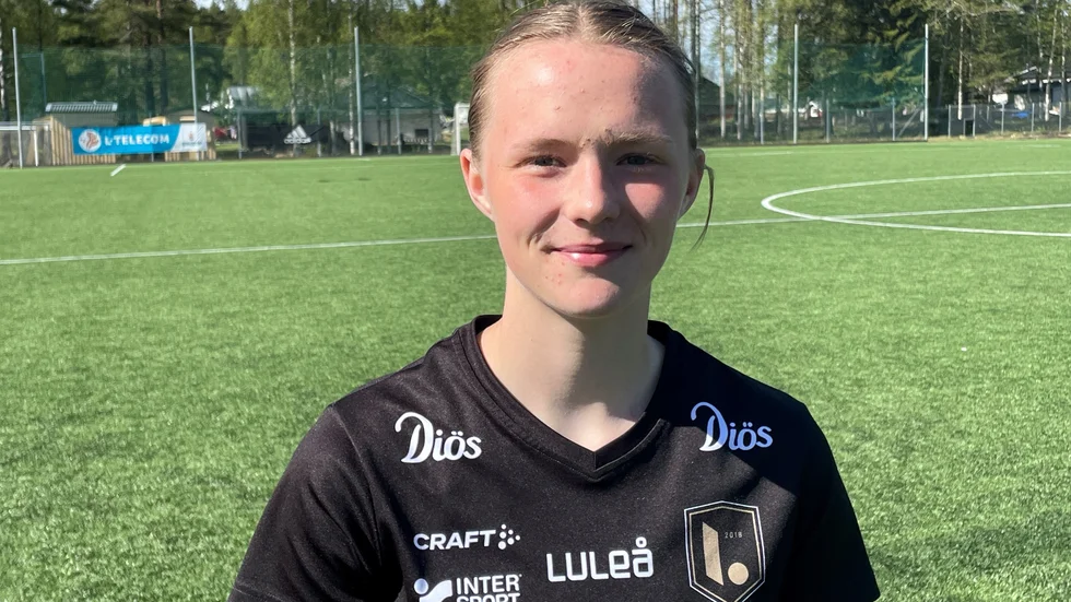 Blossom Davis, mittbackslånet från Umeå IK, gjorde sitt första framträdande i Luleå Fotboll.