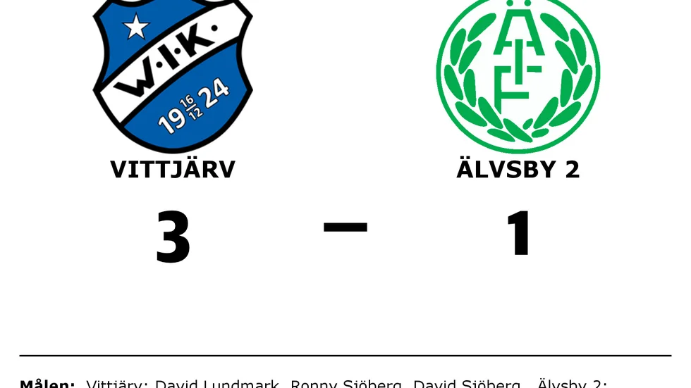Vittjärvs IK vann mot Älvsby IF 2