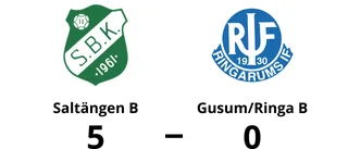 Storseger för Saltängen B - 5-0 mot Gusum/Ringa B
