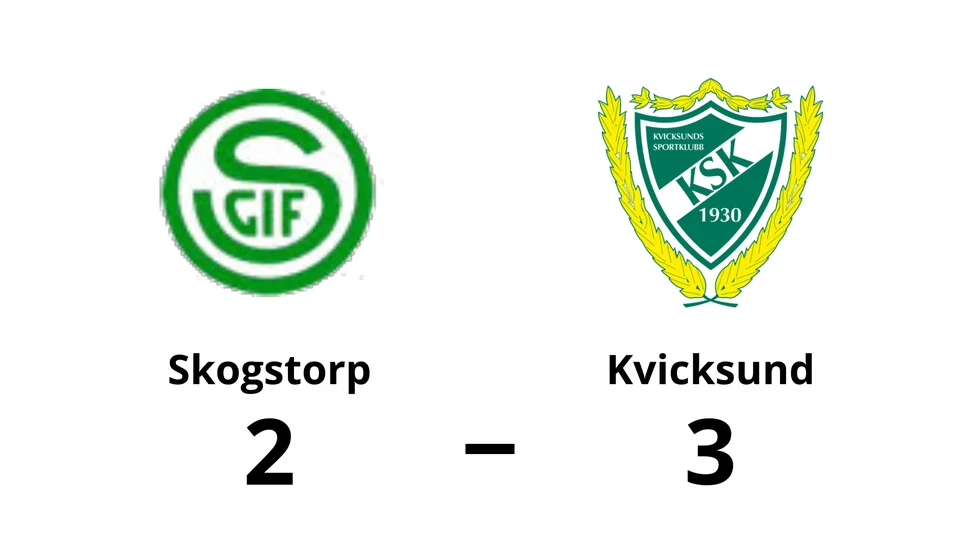 Skogstorps GoIF förlorade mot Kvicksunds SK