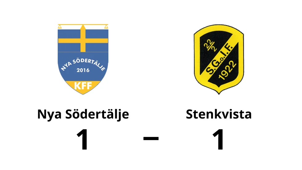 Nya Södertälje KFF spelade lika mot Stenkvista GoIF