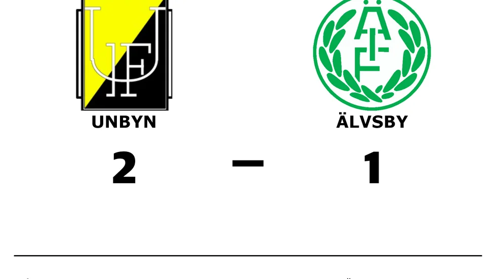 Unbyns IF vann mot Älvsby IF