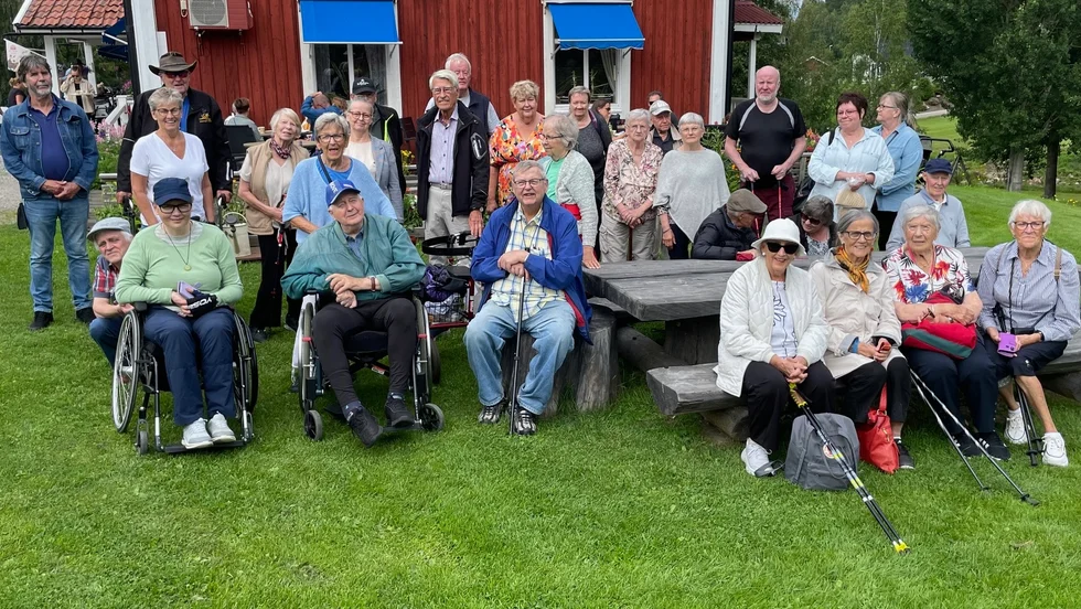 Boden-Luleå strokeföreningar på utflykt till Svensbyliden.