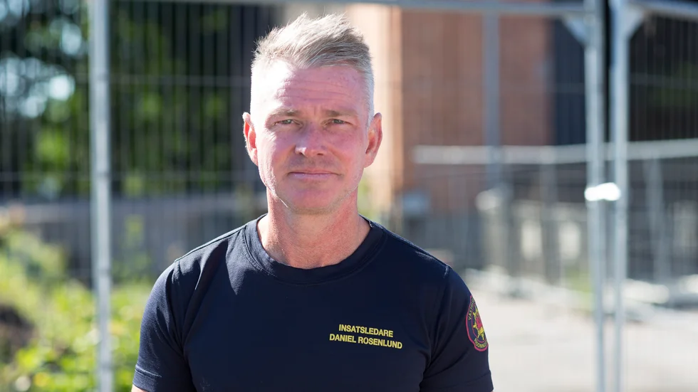Daniel Rosenlund, insatsledare vid Västra Sörmlands räddningstjänst.