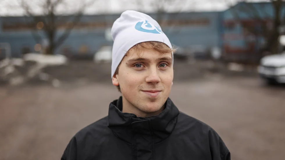 Elliot Gustafson, inför Vasaloppet. Nu ska han cykla Vätternrundan.