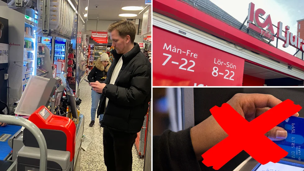 Teknikstrul för Ica under skottdagen. Bland annat på Ica Ljura var det stopp för kortbetalning. 