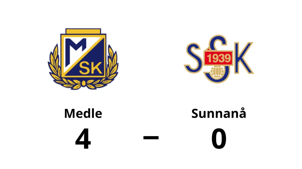 Medle SK vann mot Sunnanå SK 2