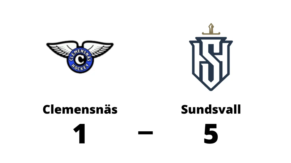 Clemensnäs HC förlorade mot IF Sundsvall Hockey