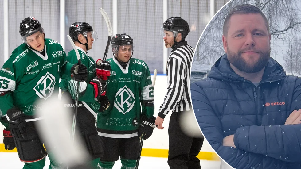 Anders Öberg leder Rosvik IK:s hockeysektion. Han är glad över a-lagets framgångar men konstaterar att klubben i övrigt har många utmaningar att hantera i nutid och framtid.