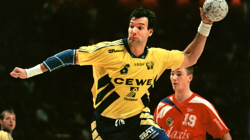 Per Carlén i landslaget 1996.