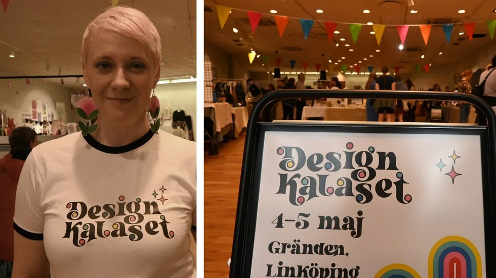 På lördagen startar det första Designkalaset i galleria Gränden i Linköping. Arrangör Frida Enebro: "Jag har marknadsfört så mycket jag bara kan".