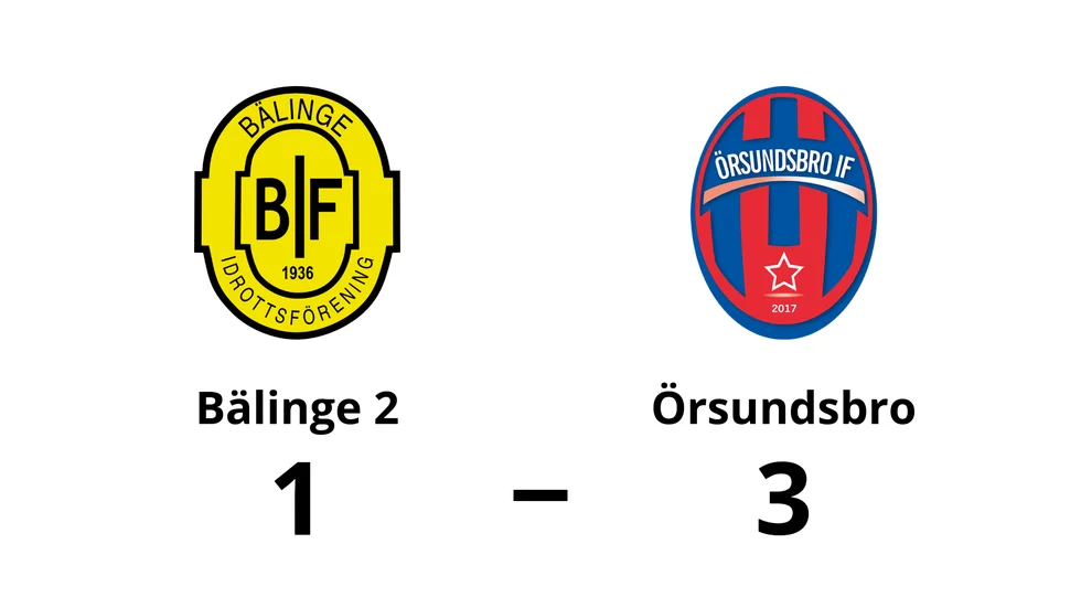 Bälinge IF 2 förlorade mot Örsundsbro IF