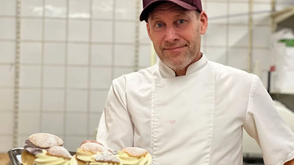 Håkan Larsson är konditor på Janelings.