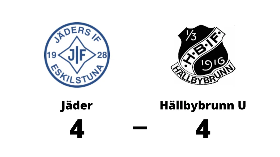 Jäders IF spelade lika mot Hällbybrunns IF U
