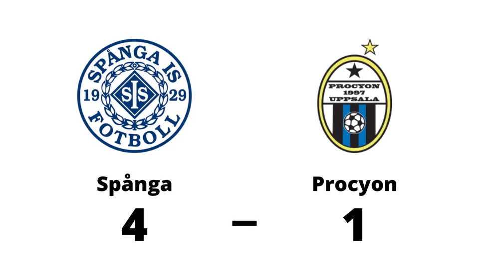 Spånga IS FK vann mot Procyon BK