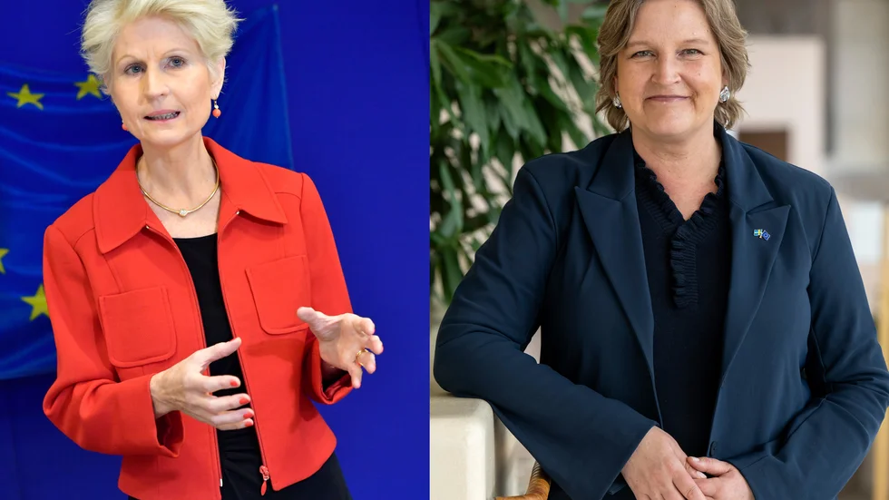 Anna Maria Corazza Bild och Karin Karlsbro slåss om Liberalernas enda mandat. Arkivbild.